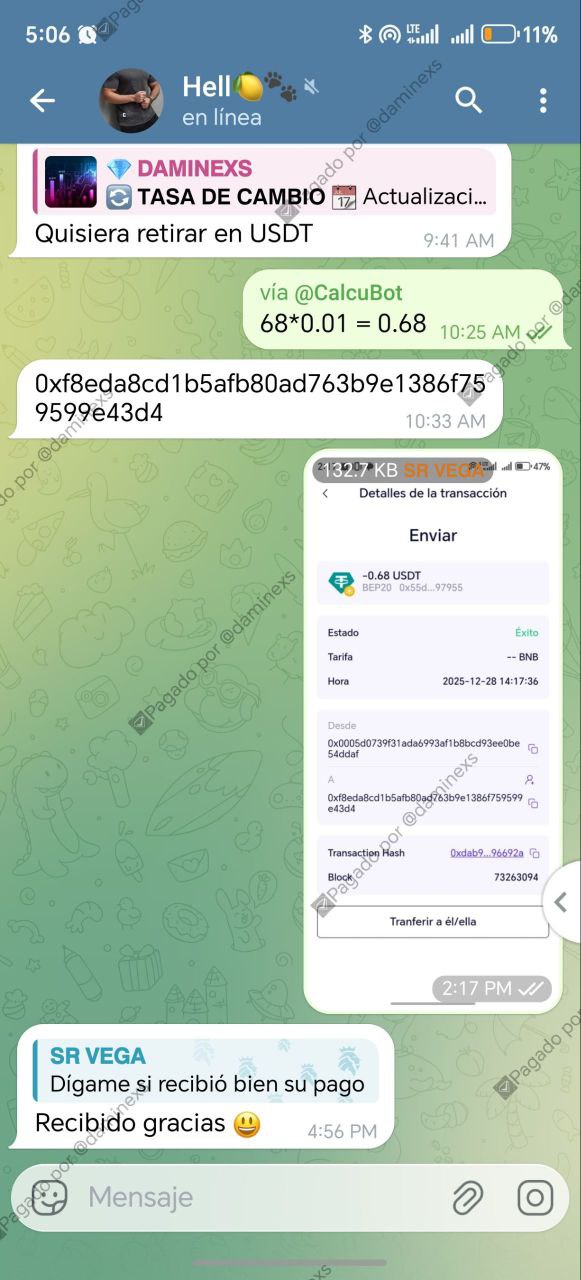 Pago confirmado a Hell